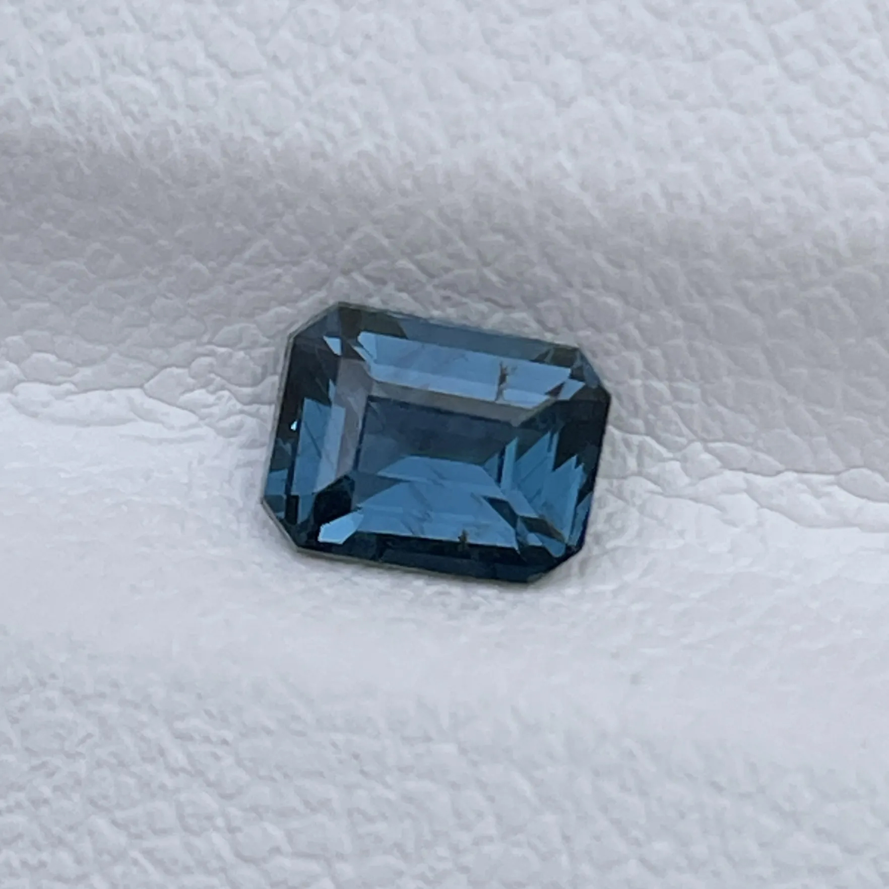 Natural Cobalt Blue Spinel 0.77 Cts Emerald Cut Loose Gemstone