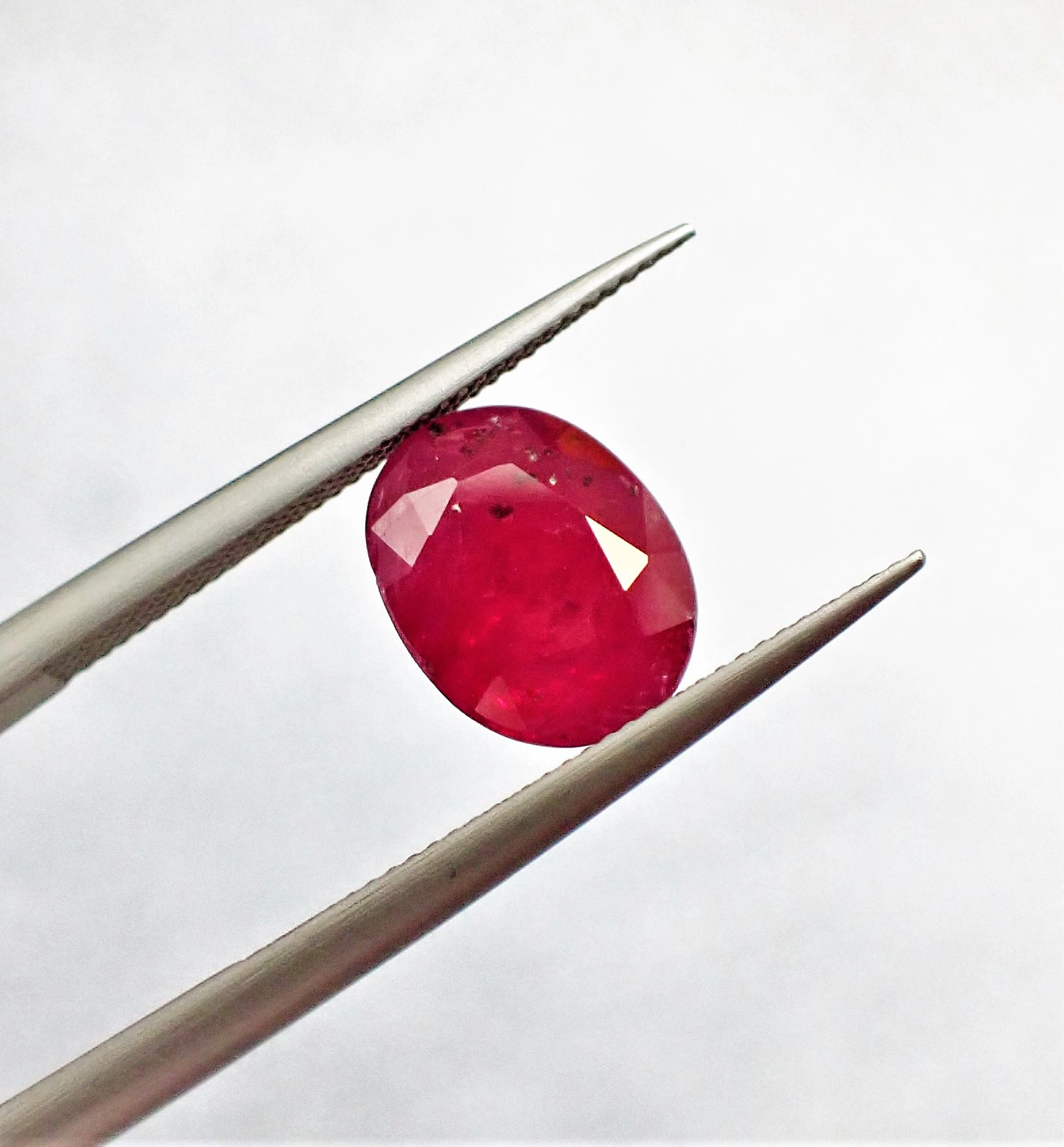 Natural Ruby Unheated 9 x 7 MM - 2.87 ct - ALGT Certified
