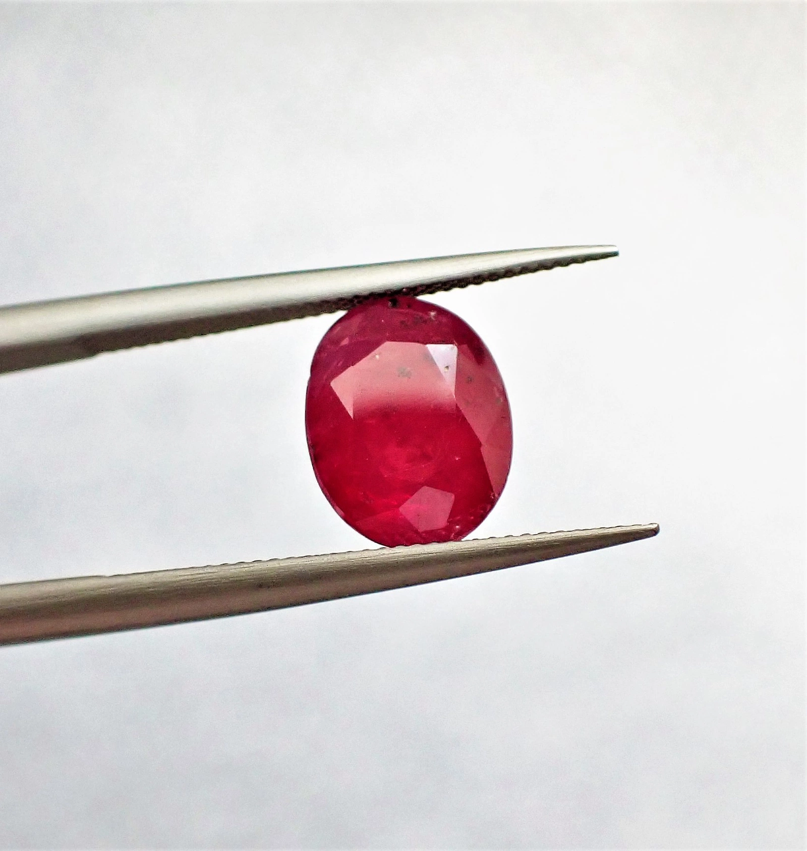 Natural Ruby Unheated 9 x 7 MM - 2.87 ct - ALGT Certified
